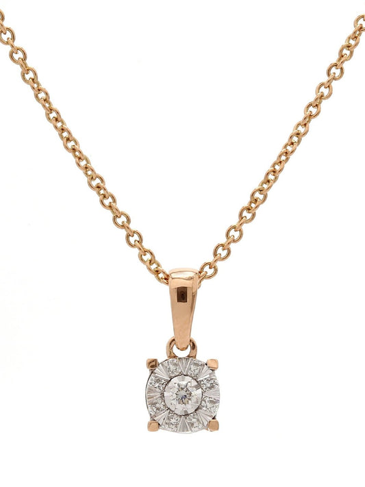 Real Diamond Illussion Cluster Pendant With Chain - Zest Mélange
