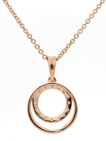 Real Diamond Round Shape Pendant With Chain - Zest Mélange  Real Diamond Round Shape Pendant With Chain - Zest Mélange