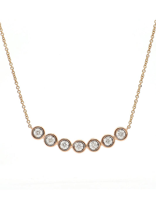 Real Diamond Illussion Solitaire Pendant With Diamonds by the yard Chain - Zest Mélange