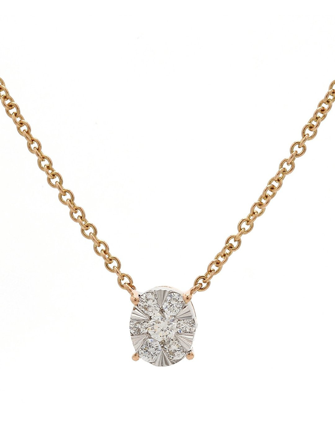 Real Diamond Illussion Cluster Pendant With Diamonds by the yard Chain - Zest Mélange  Real Diamond Illussion Cluster Pendant With Diamonds by the yard Chain - Zest Mélange