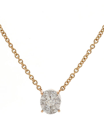 Real Diamond Illussion Cluster Pendant With Diamonds by the yard Chain - Zest Mélange  Real Diamond Illussion Cluster Pendant With Diamonds by the yard Chain - Zest Mélange