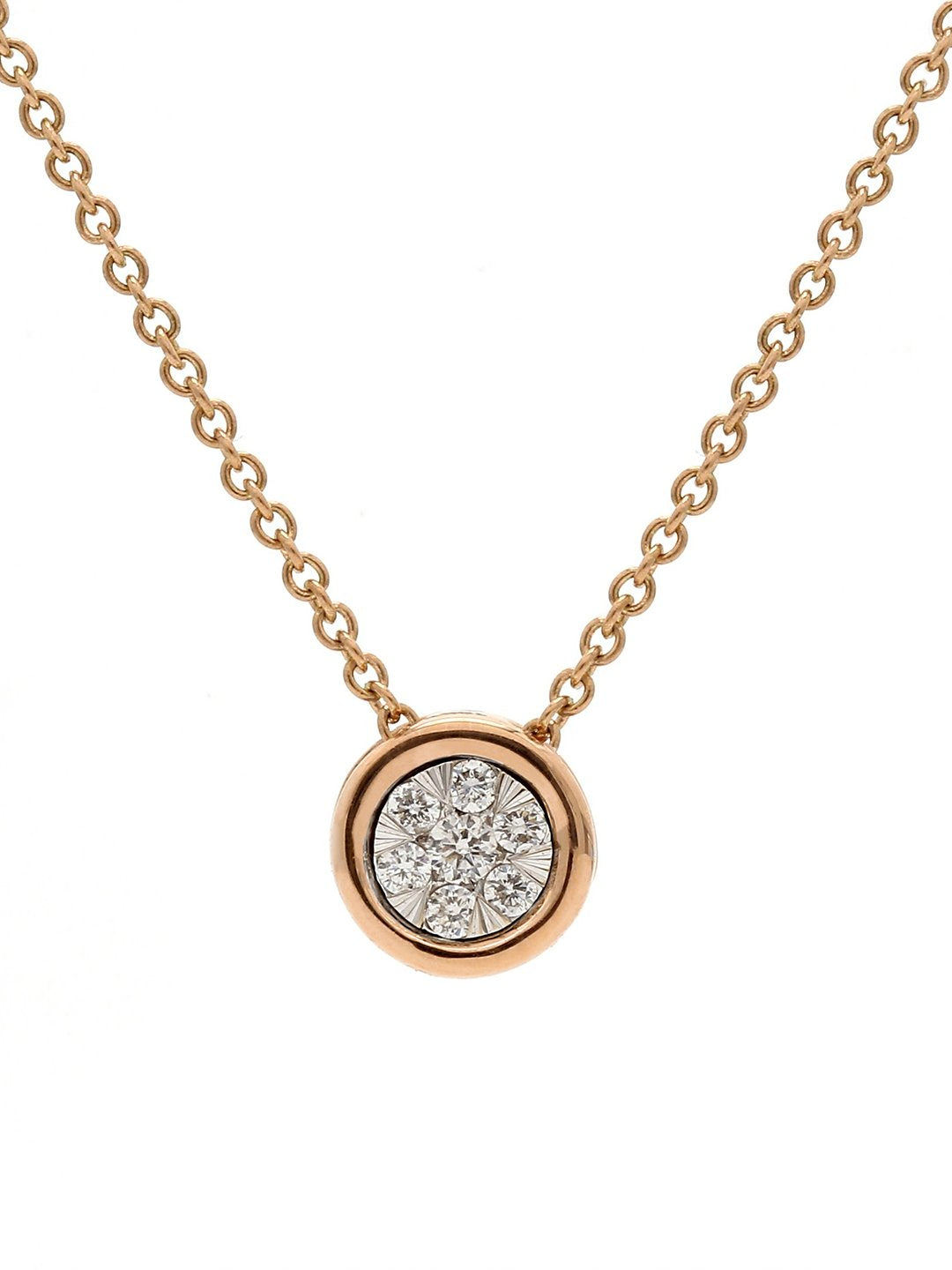 Real Diamond Illussion Solitaire Pendant With Diamonds by the yard Chain - Zest Mélange  Real Diamond Illussion Solitaire Pendant With Diamonds by the yard Chain - Zest Mélange