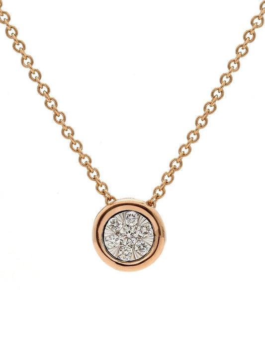 Real Diamond Illussion Solitaire Pendant With Diamonds by the yard Chain - Zest Mélange