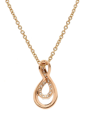 Real Diamond Infinity Pendant With Chain - Zest Mélange  Real Diamond Infinity Pendant With Chain - Zest Mélange