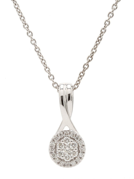 Real Diamond Illussion Cluster Pendant with Chain - Zest Mélange