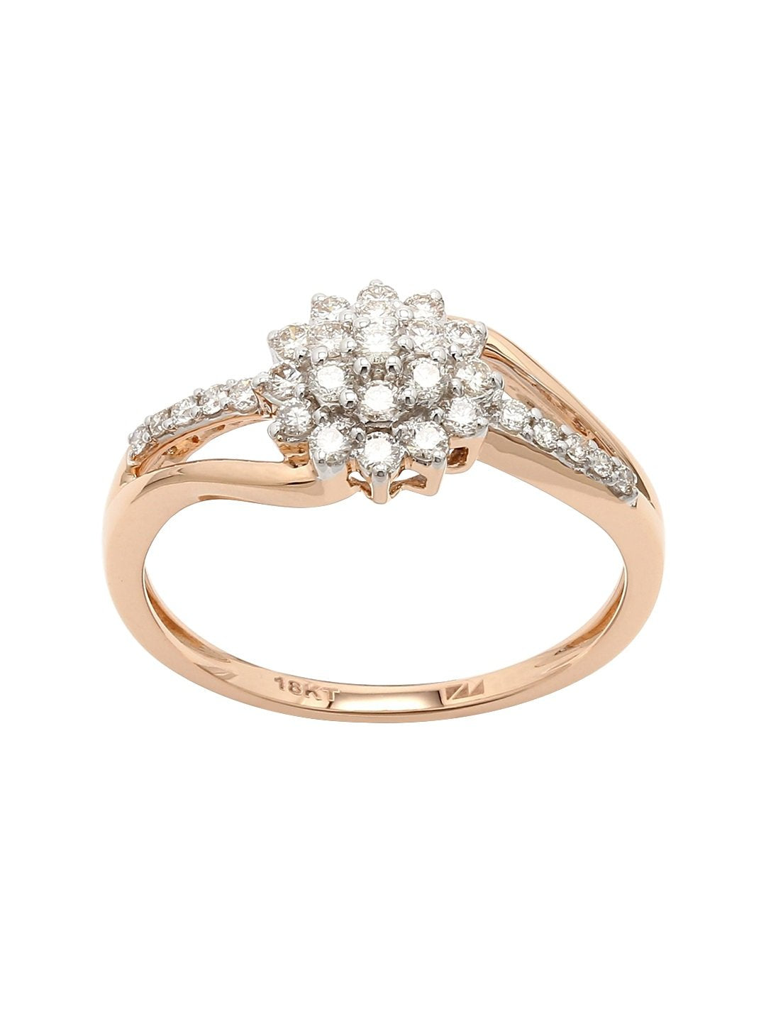 Real Diamond Cluster Ring - Zest Mélange  Real Diamond Cluster Ring - Zest Mélange