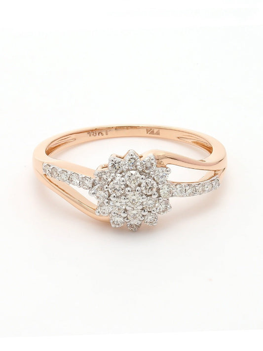 Real Diamond Cluster Ring - Zest Mélange