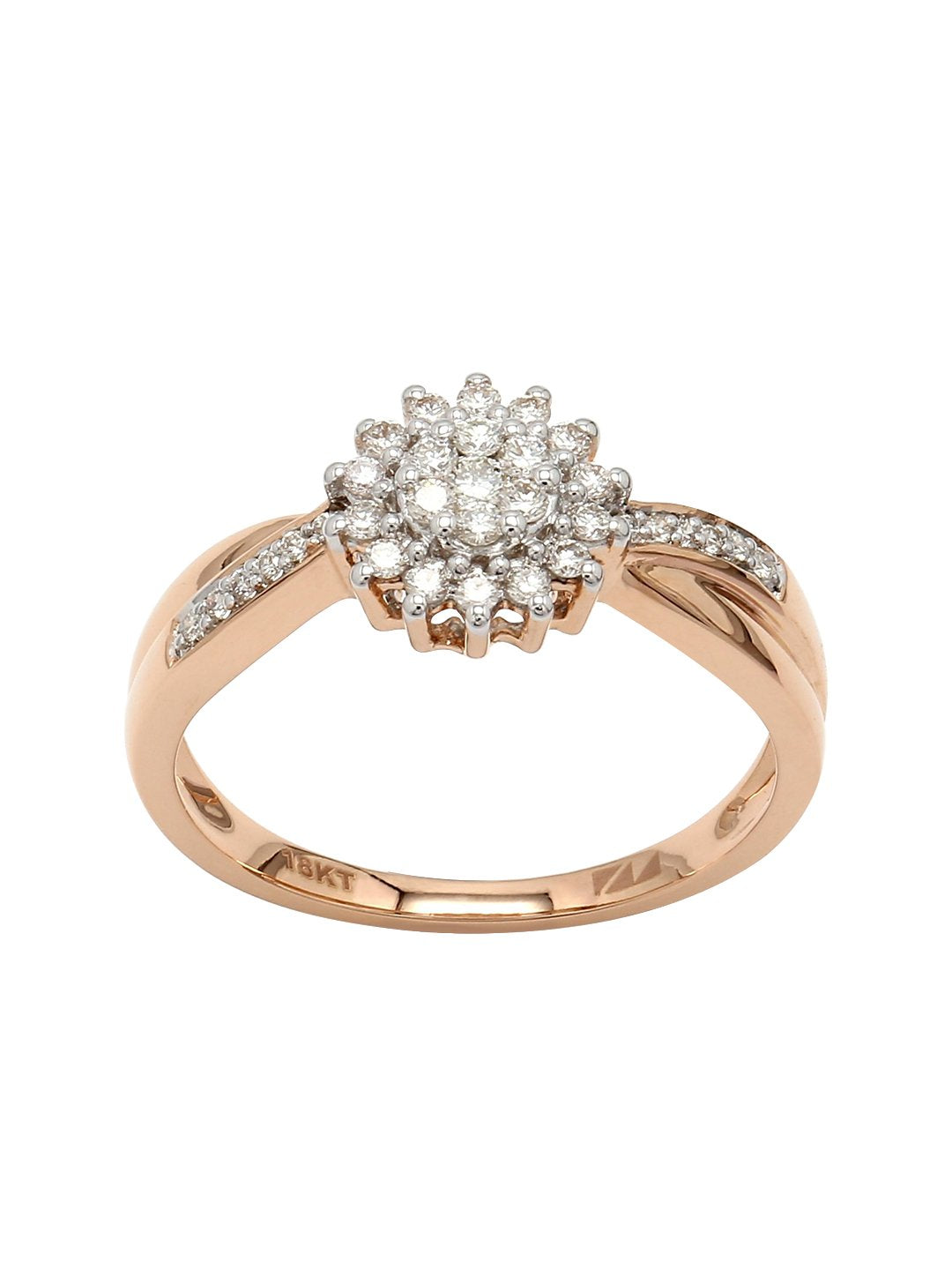 Real Diamond Cluster Ring - Zest Mélange  Real Diamond Cluster Ring - Zest Mélange
