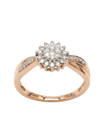 Real Diamond Cluster Ring - Zest Mélange  Real Diamond Cluster Ring - Zest Mélange