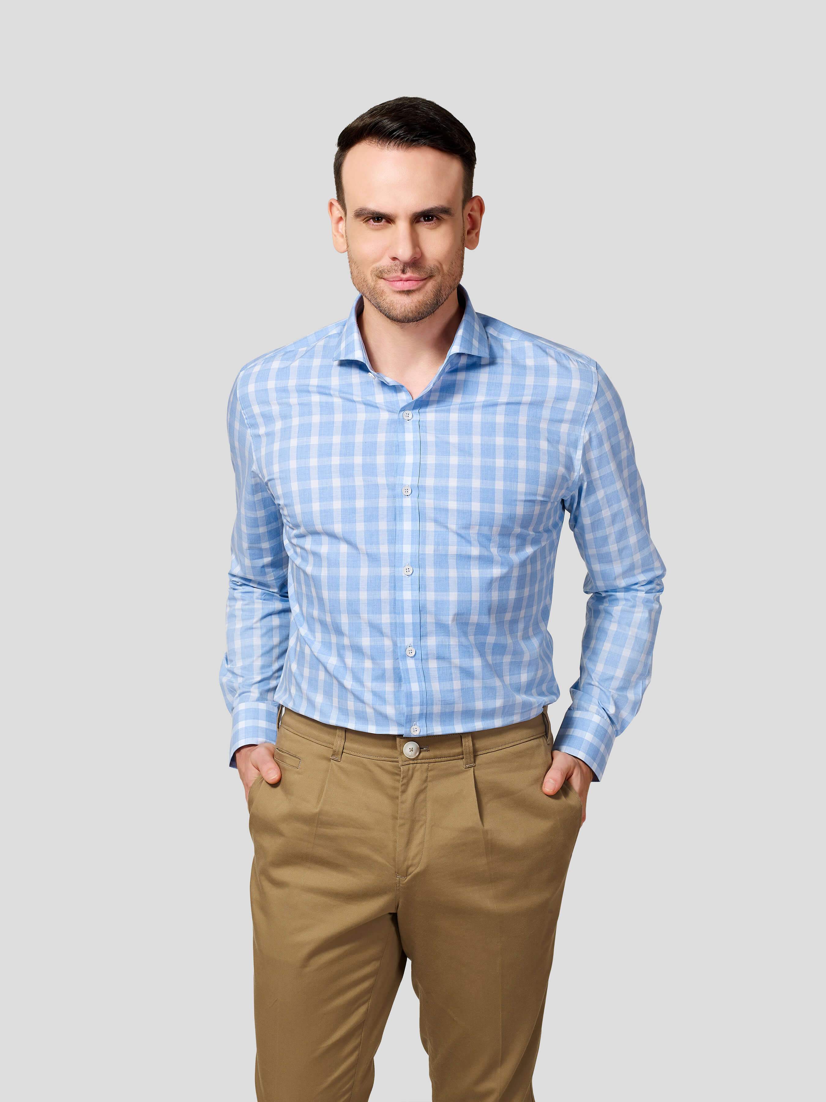 Checks Shirt - Zest Mélange Checks Shirt - Zest Mélange