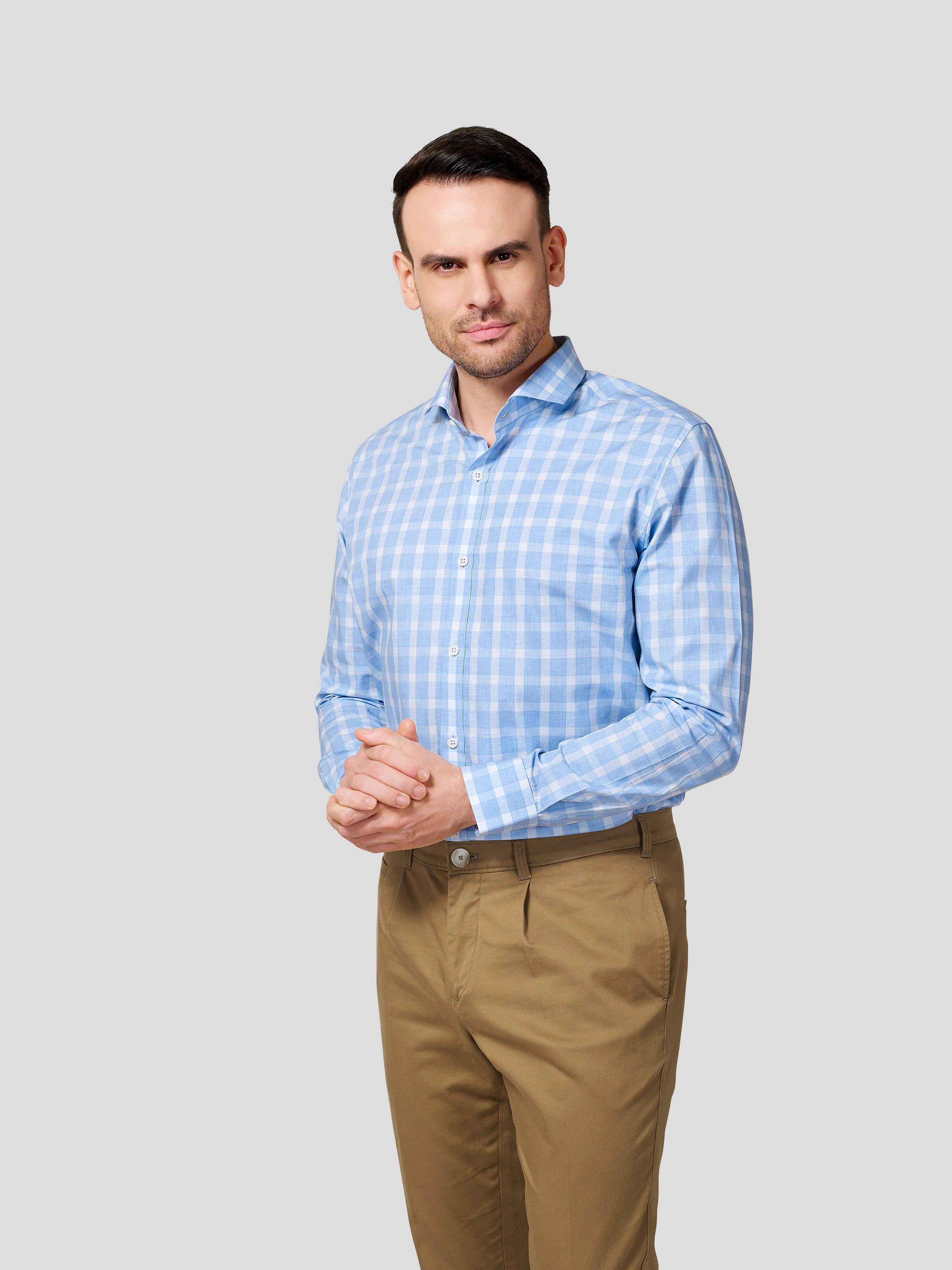 Checks Shirt - Zest Mélange Checks Shirt - Zest Mélange