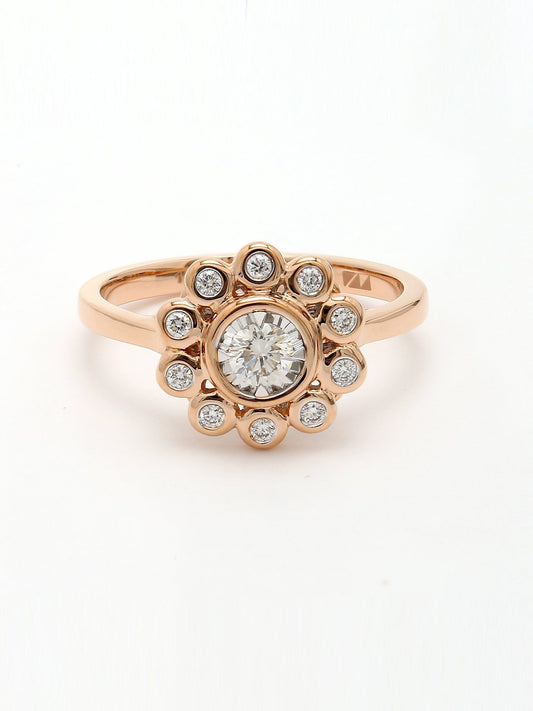 Real Diamond Illussion Solitaire Ring - Zest Mélange