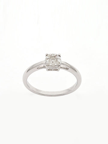 Real Diamond Illussion Cluster Ring - Zest Mélange  Real Diamond Illussion Cluster Ring - Zest Mélange