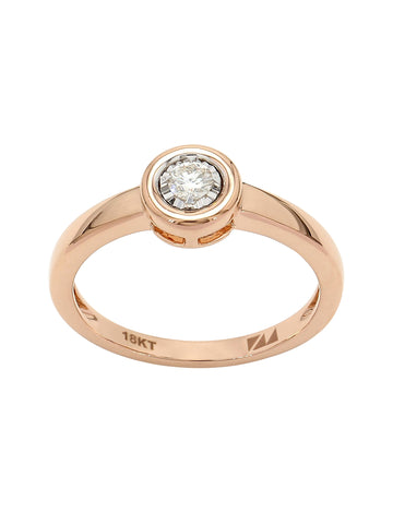 Real Diamond Illussion Solitaire Star Ring - Zest Mélange  Real Diamond Illussion Solitaire Star Ring - Zest Mélange