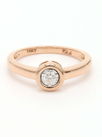 Real Diamond Illussion Solitaire Star Ring - Zest Mélange  Real Diamond Illussion Solitaire Star Ring - Zest Mélange