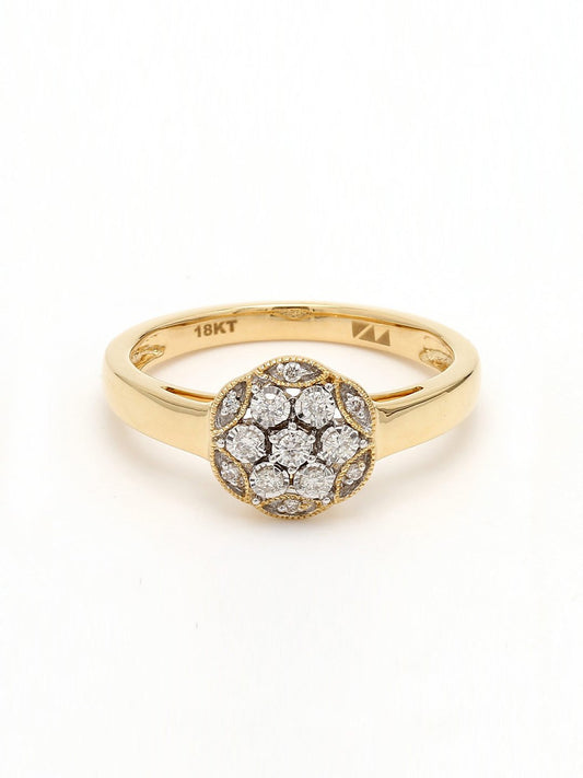 Real Diamond Illussion Cluster Ring - Zest Mélange