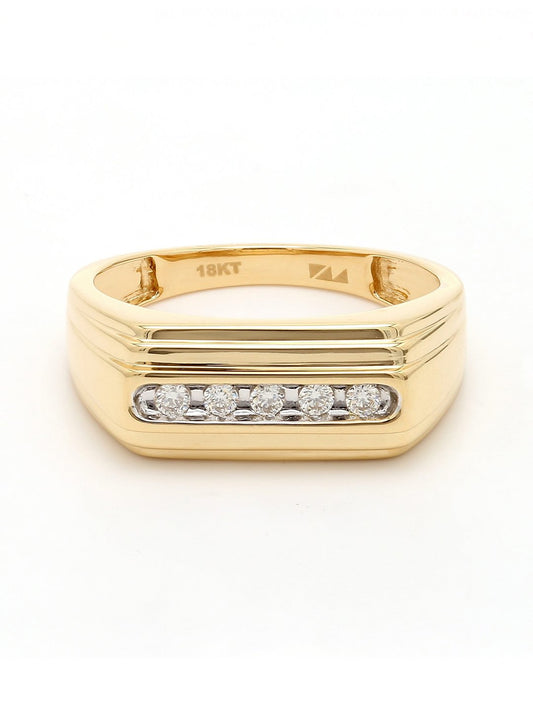 Real Diamond Mens Band Ring - Zest Mélange