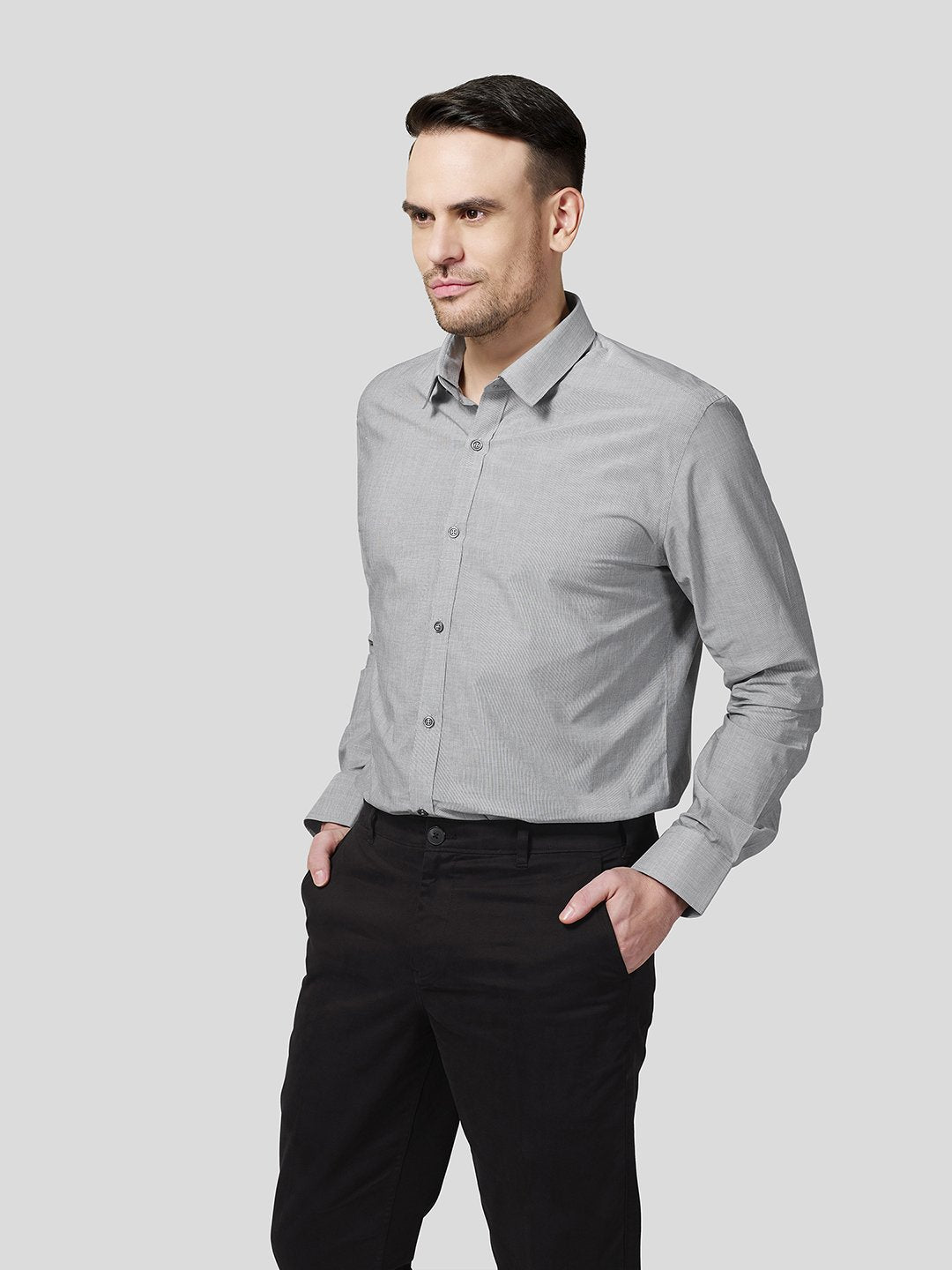 Detachable Collar Shirt - Zest Mélange Detachable Collar Shirt - Zest Mélange
