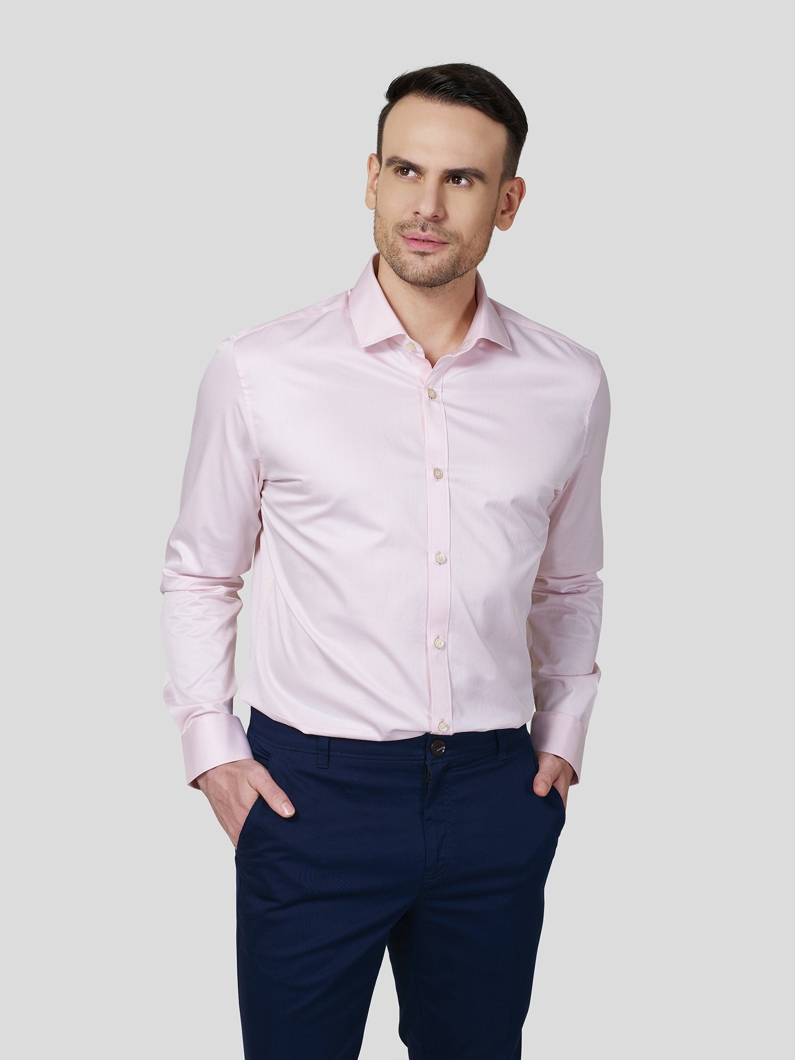 Pink Classic Shirt - Zest Mélange Pink Classic Shirt - Zest Mélange