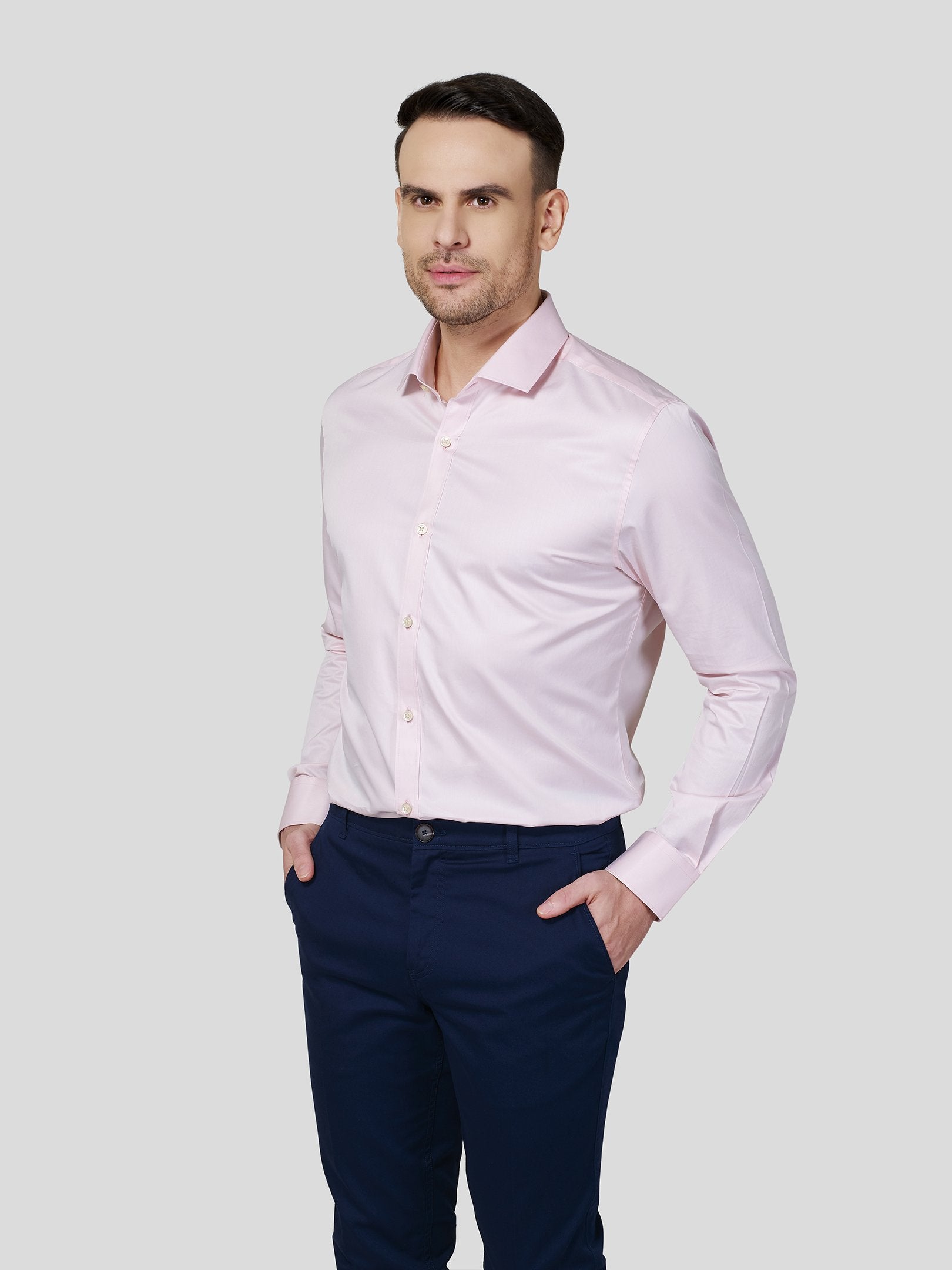 Pink Classic Shirt - Zest Mélange Pink Classic Shirt - Zest Mélange