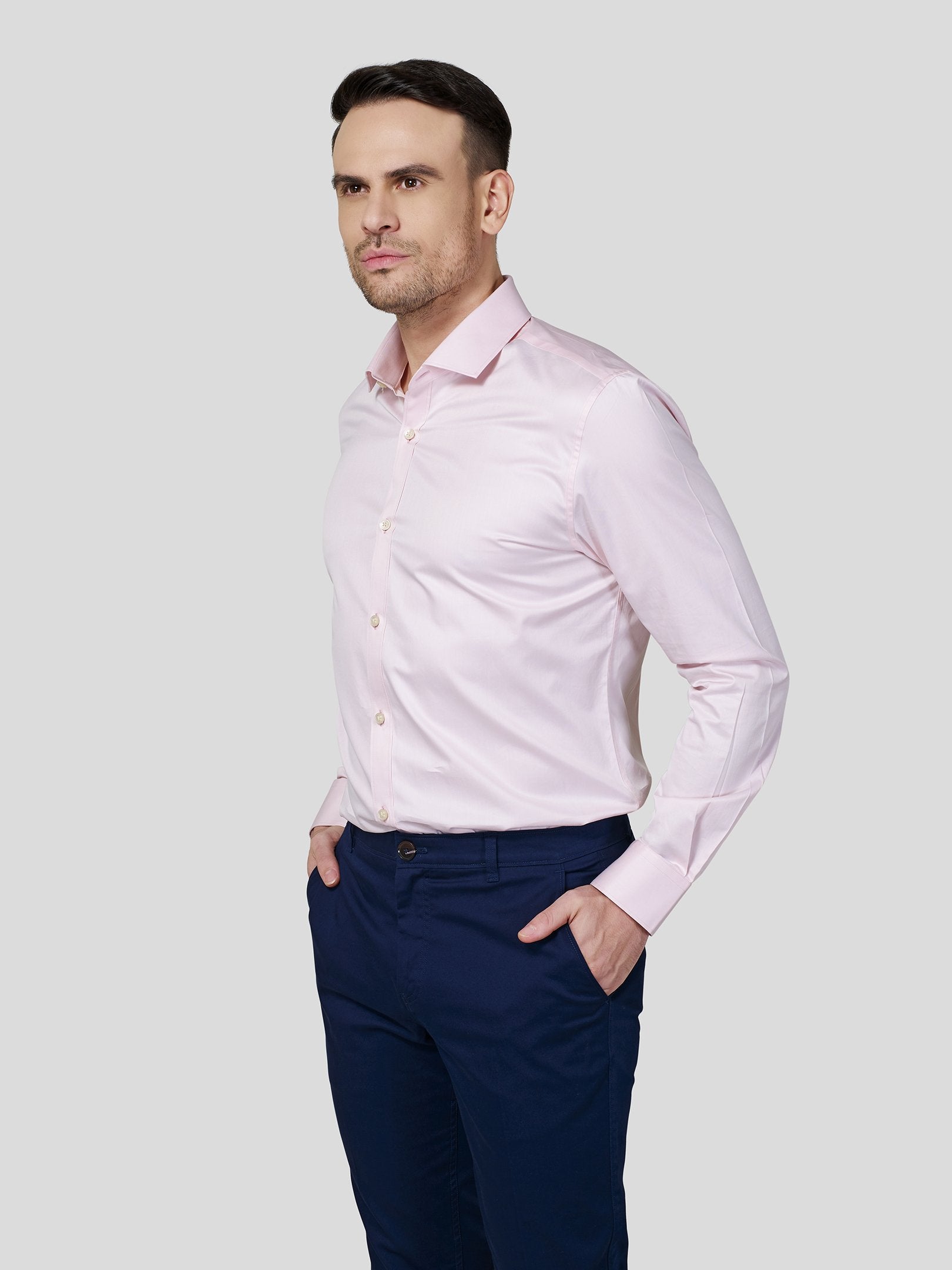 Pink Classic Shirt - Zest Mélange Pink Classic Shirt - Zest Mélange