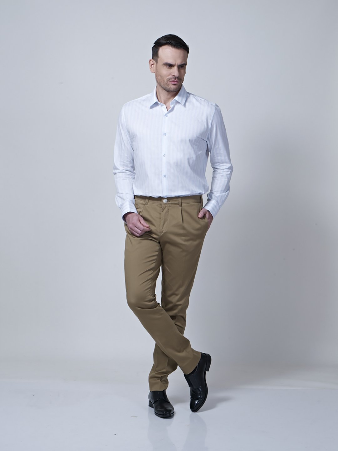 Paneled Chino - Zest Mélange Paneled Chino - Zest Mélange
