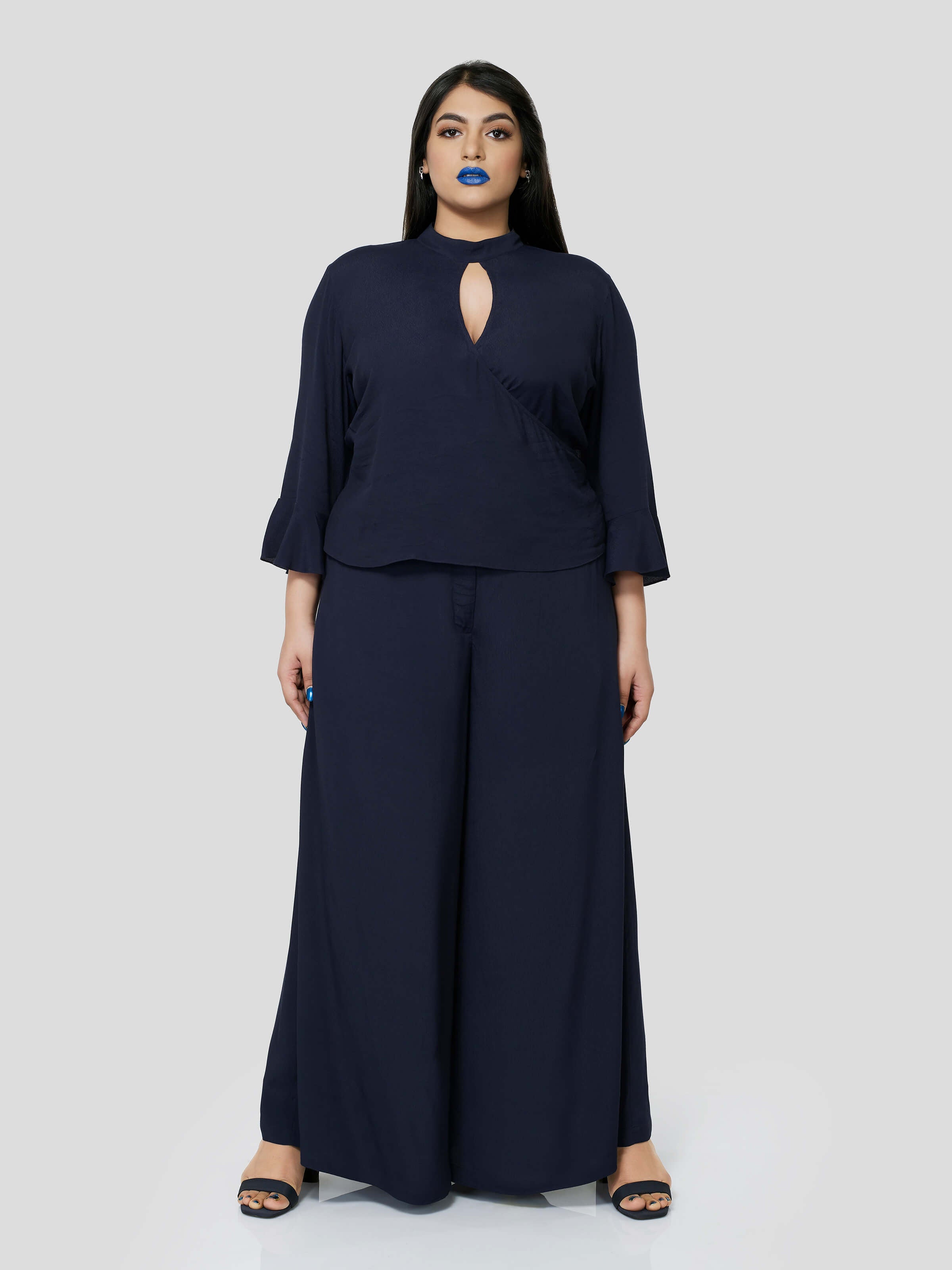 Deep Current Wrap Around Top with Faired Pants - Zest Mélange  Deep Current Wrap Around Top with Faired Pants - Zest Mélange