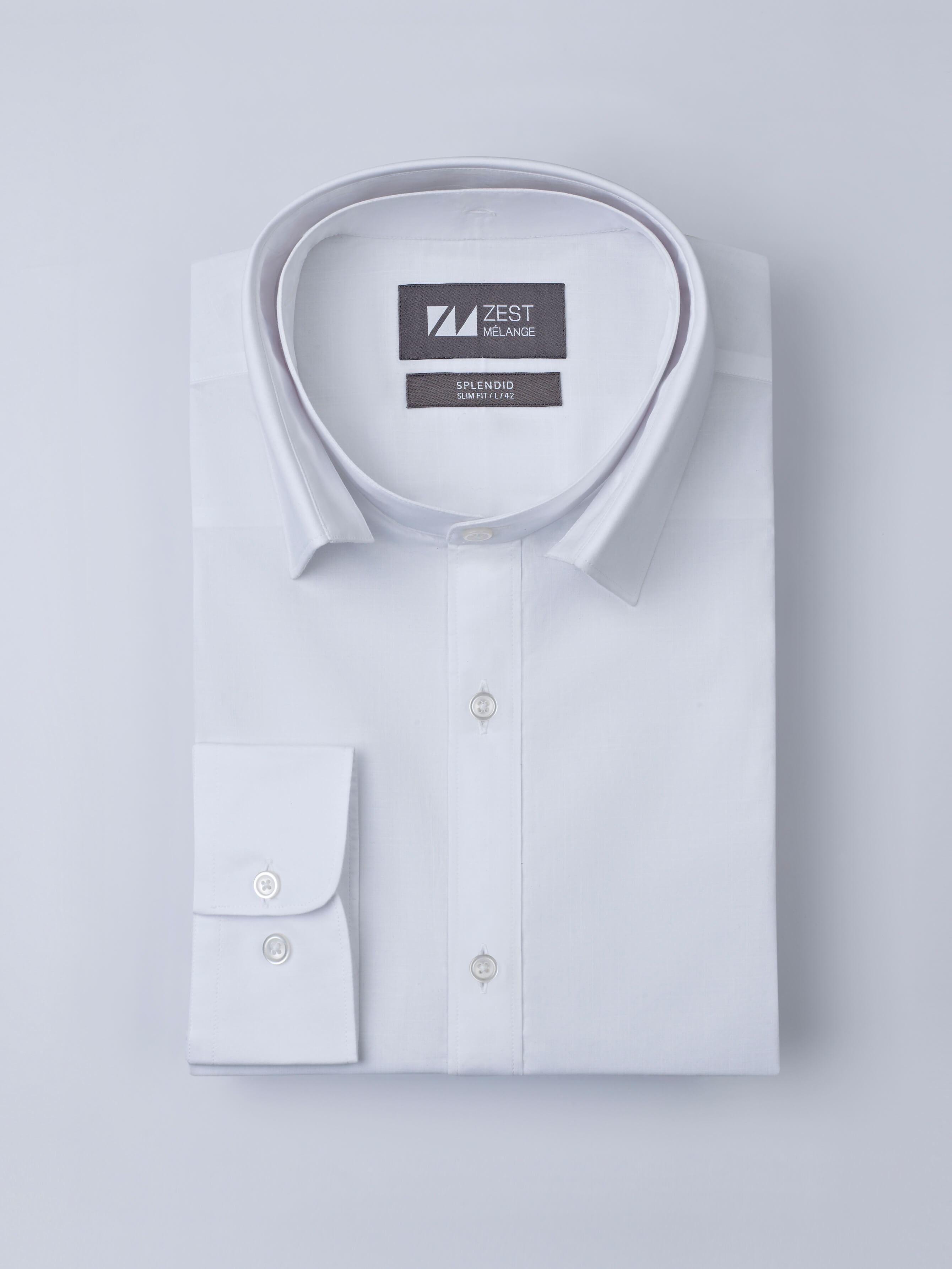 Detachable Collar Shirt - Zest Mélange Detachable Collar Shirt - Zest Mélange