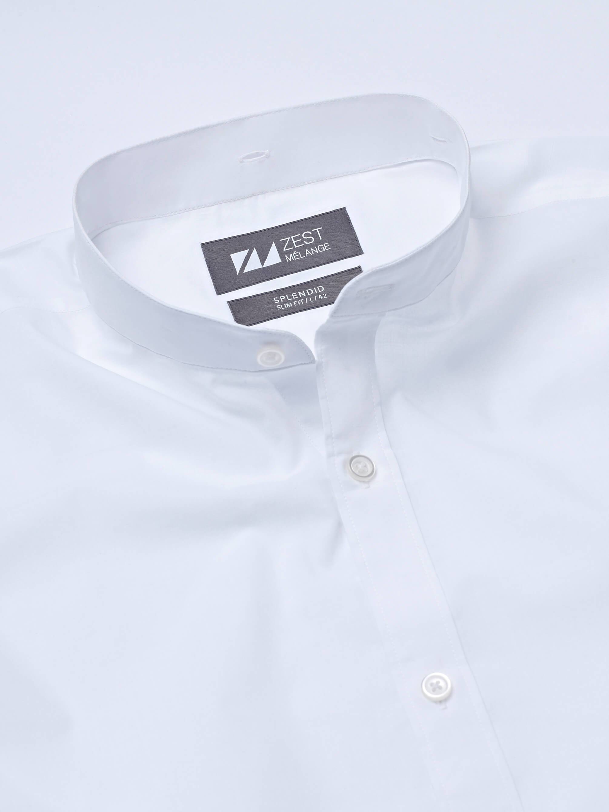 Detachable Collar Shirt - Zest Mélange Detachable Collar Shirt - Zest Mélange