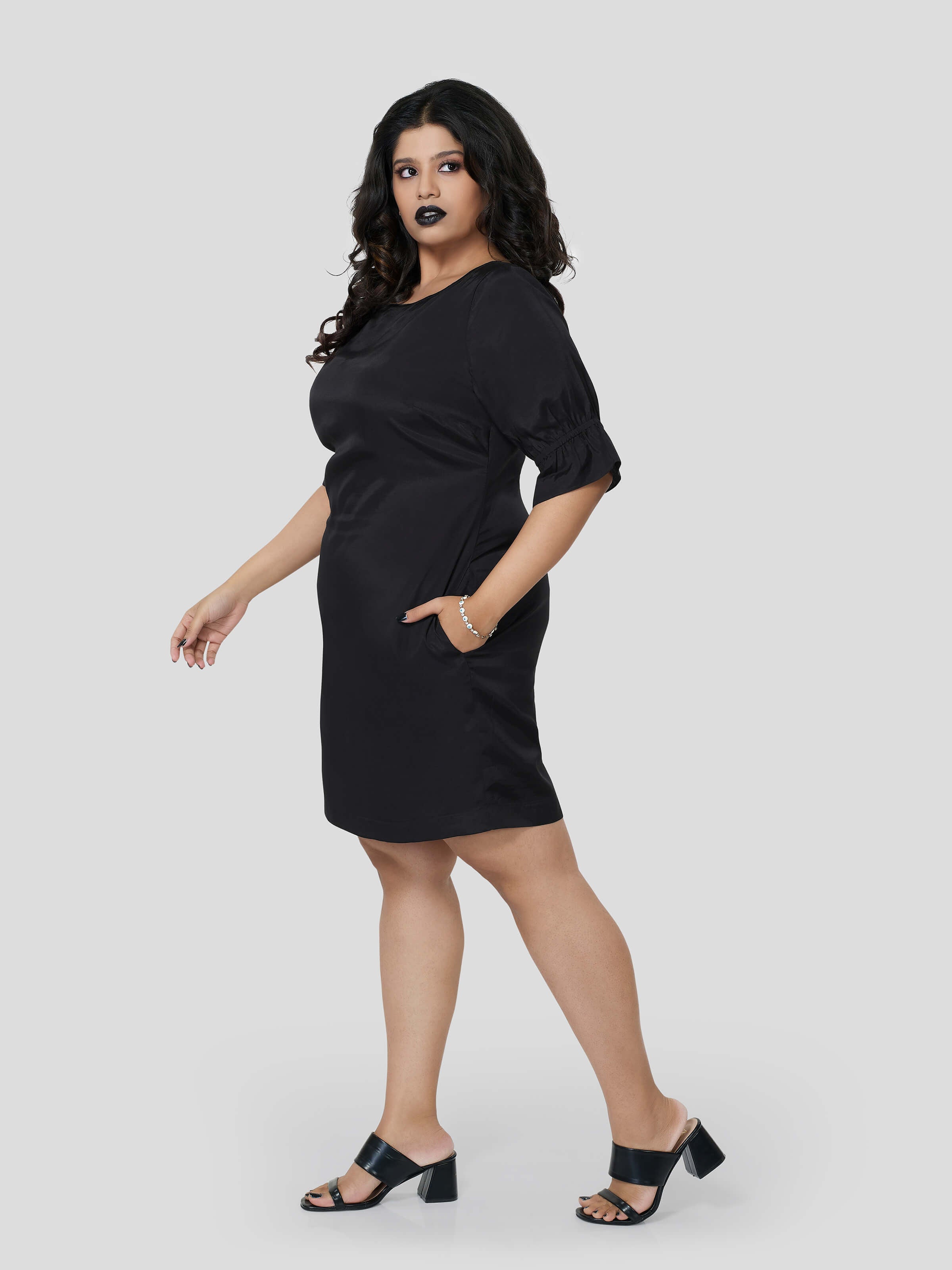 Haute Impulse of Boat Neck Dress - Zest Mélange  Haute Impulse of Boat Neck Dress - Zest Mélange