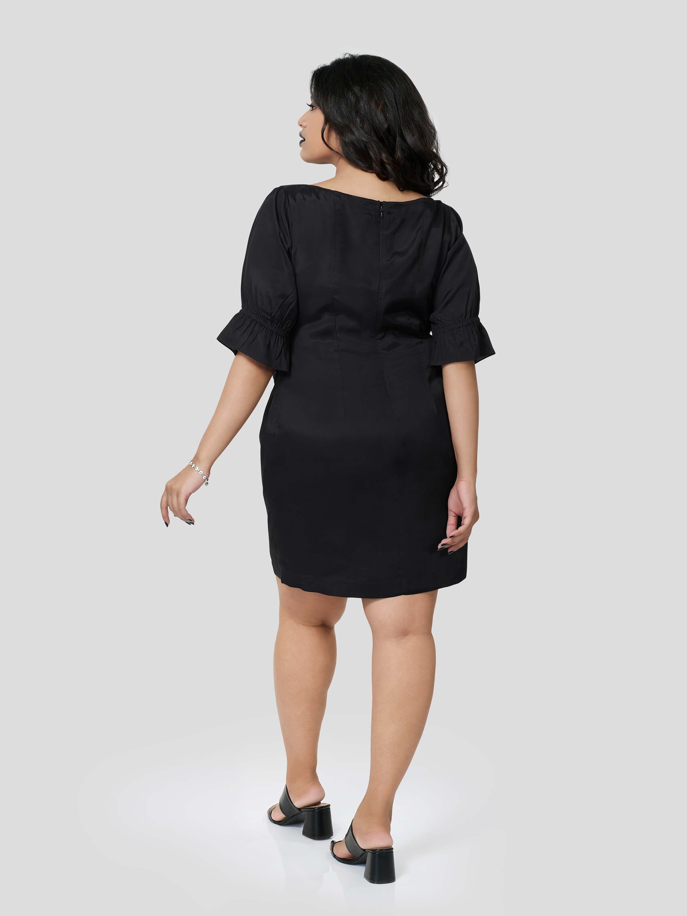 Haute Impulse of Boat Neck Dress - Zest Mélange  Haute Impulse of Boat Neck Dress - Zest Mélange