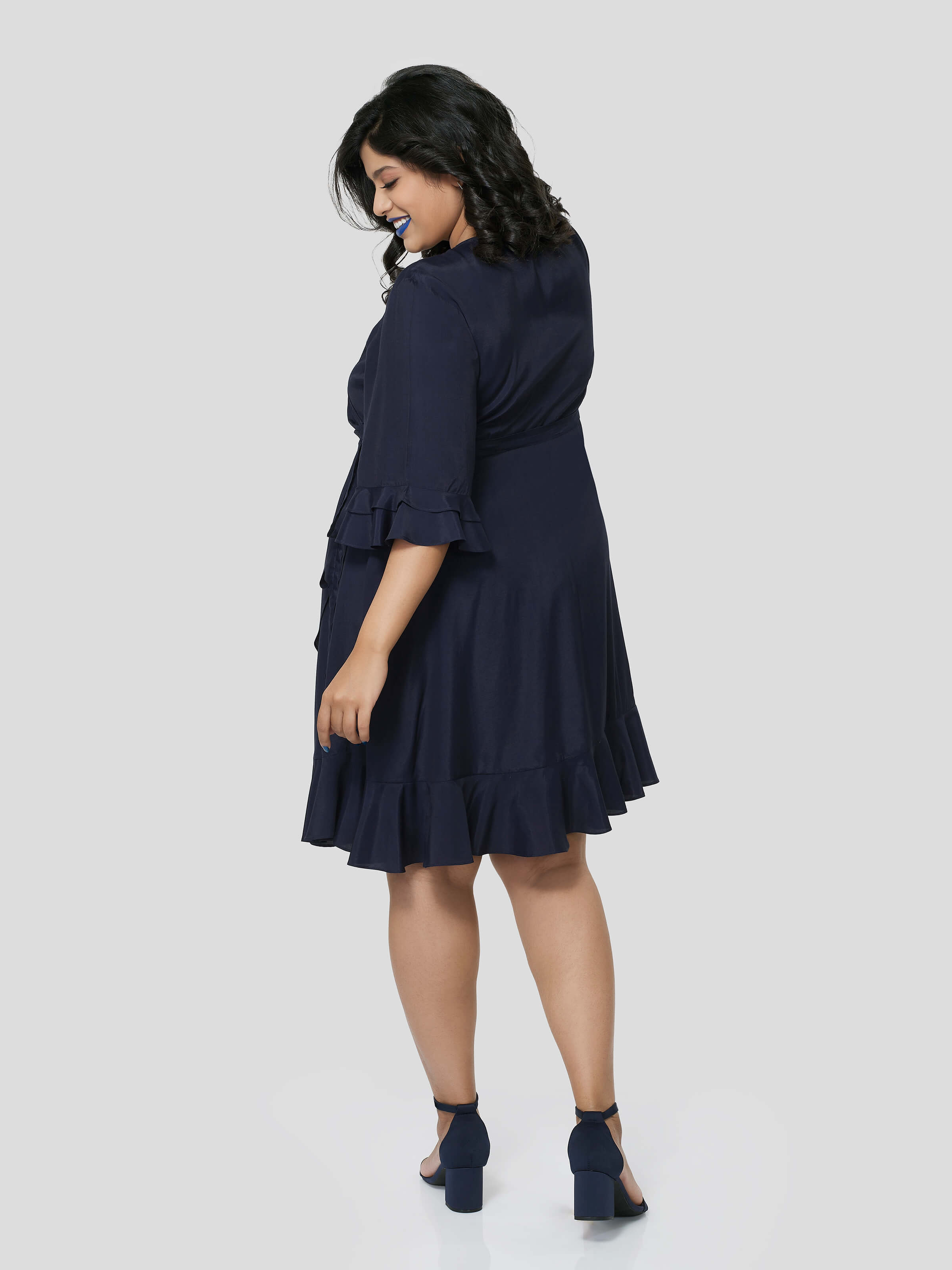 Unique temptation of Wrap Around Dress - Zest Mélange  Unique temptation of Wrap Around Dress - Zest Mélange