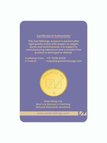 10 Gram 999 Purity Goddess Laxmi Gold Coin - Zest Mélange  10 Gram 999 Purity Goddess Laxmi Gold Coin - Zest Mélange