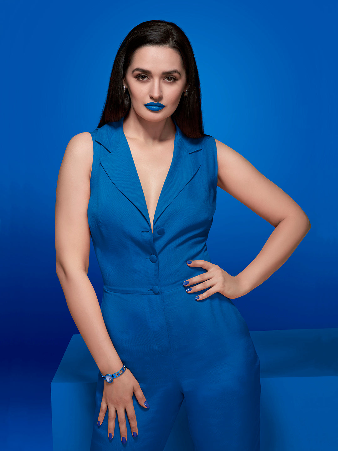 Vividia Blazer Look Jumpsuit - Zest Mélange  Vividia Blazer Look Jumpsuit - Zest Mélange