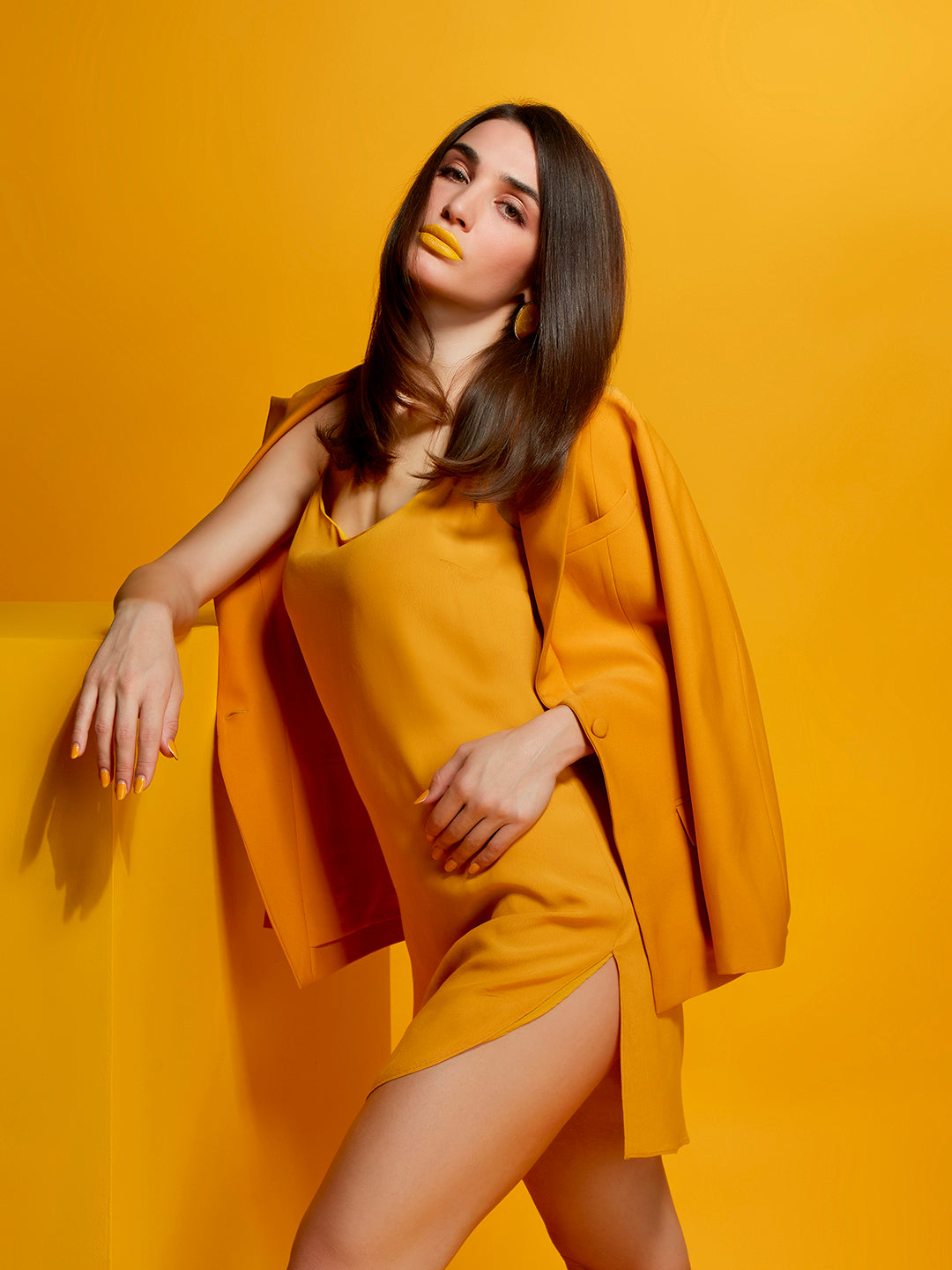 Winsome Spaghetti Dress - Zest Mélange  Winsome Spaghetti Dress - Zest Mélange