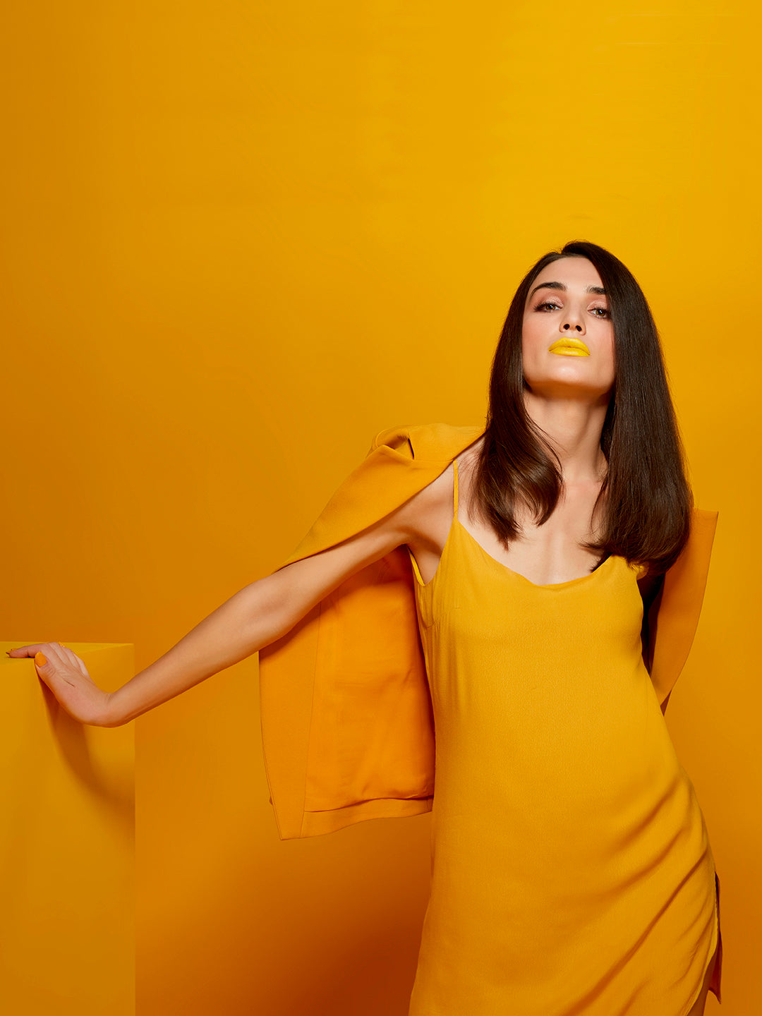 Winsome Spaghetti Dress - Zest Mélange  Winsome Spaghetti Dress - Zest Mélange