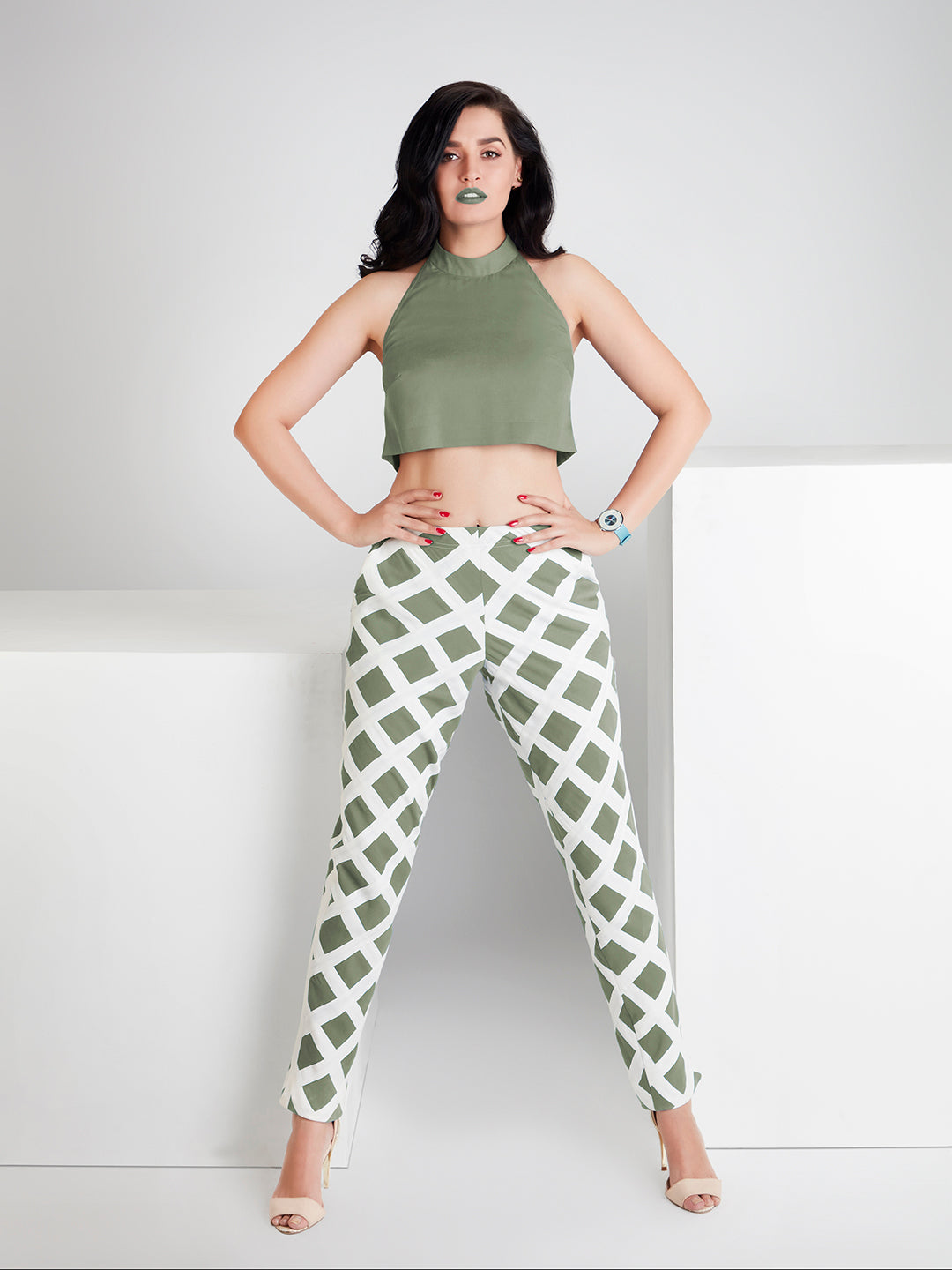 Foliage Green Sparkler Co-ords - Zest Mélange  Foliage Green Sparkler Co-ords - Zest Mélange