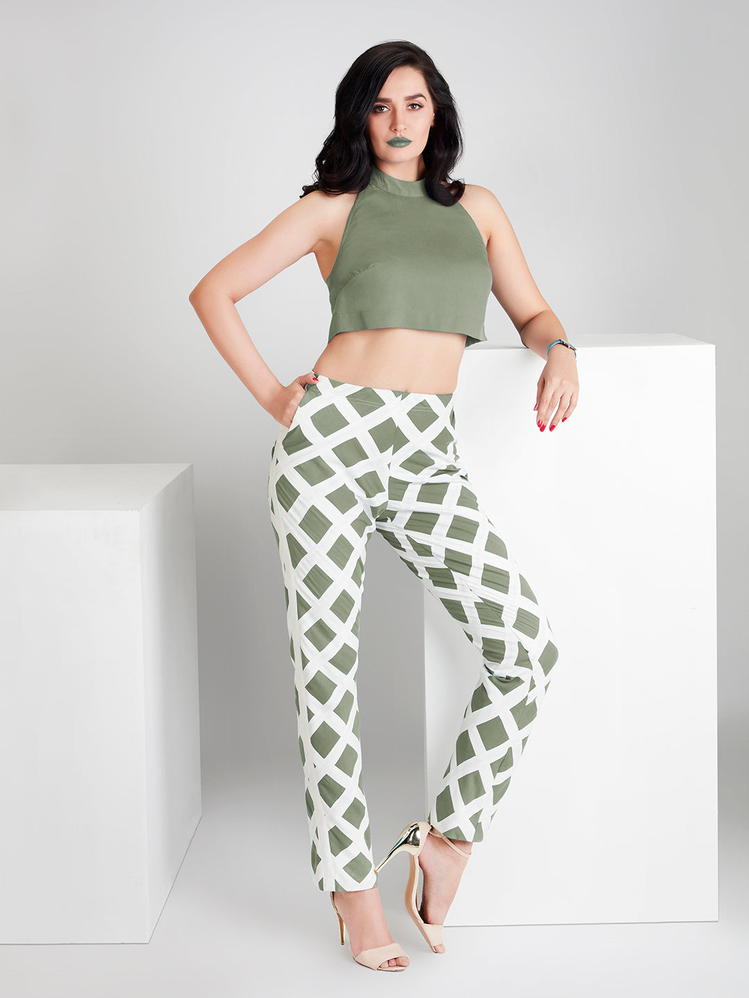 Foliage Green Sparkler Co-ords - Zest Mélange  Foliage Green Sparkler Co-ords - Zest Mélange