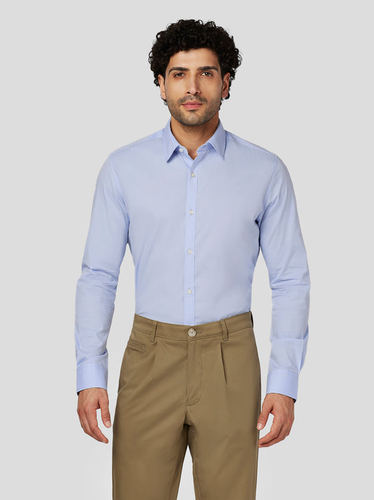 Adaptive Detachable Blue Collar Shirt