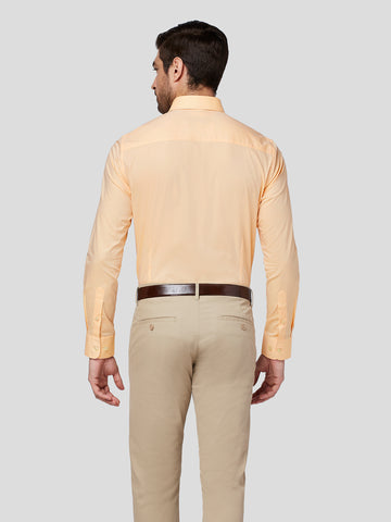 Cut Way Collar Shirt With Contrast Piping Detail
