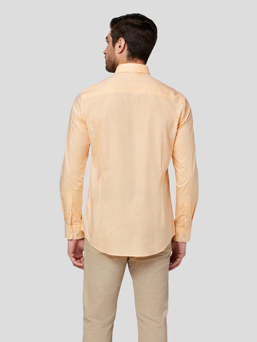 Cut Way Collar Shirt With Contrast Piping Detail