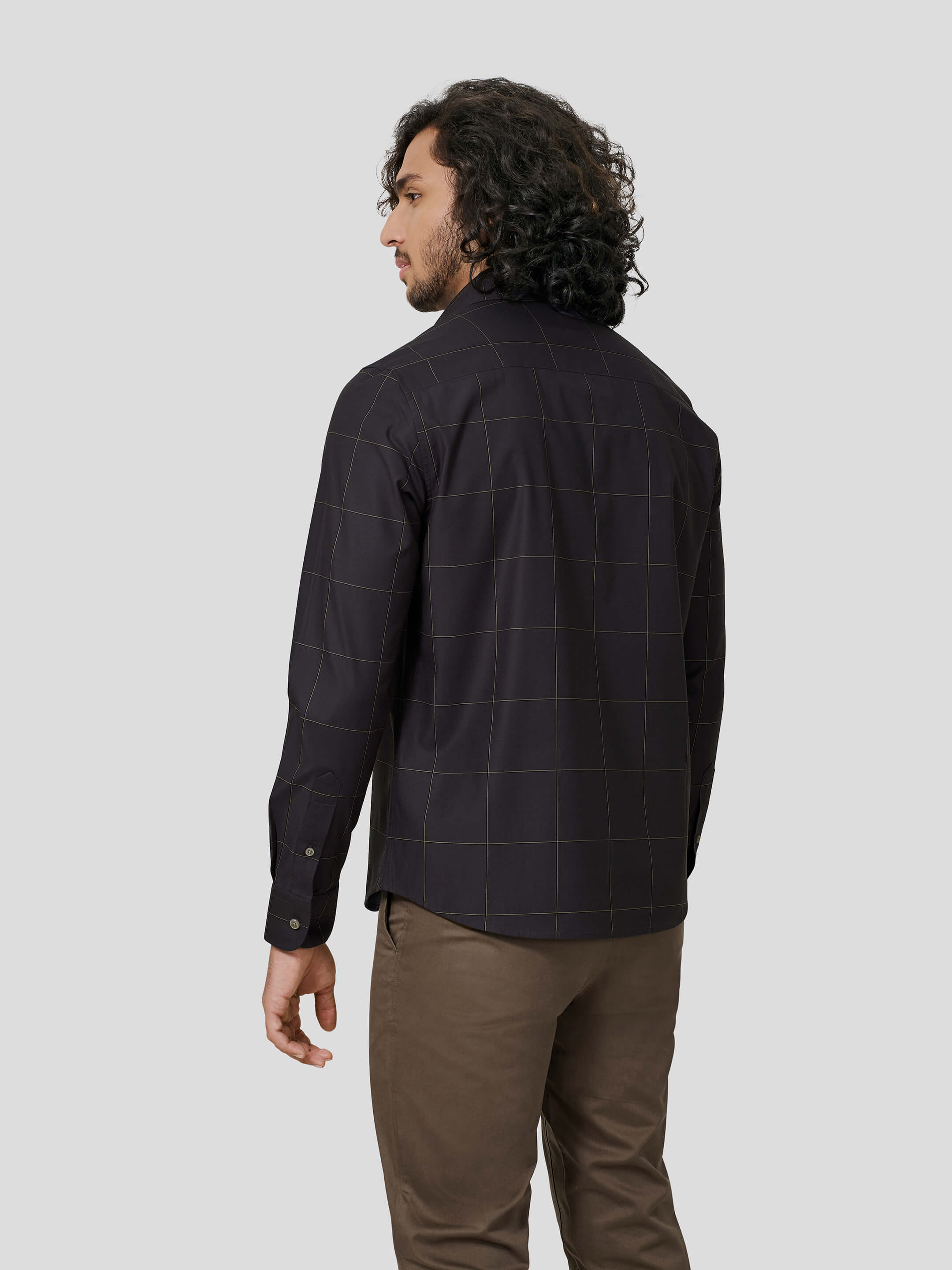 Perfecto Full Sleeve Checkered Untuck Shirt - Zest Mélange