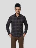 Consonance Full Sleeve Untuck Fit Checks Shirt