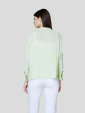 Zip Through Blouson - (Green) - Zest Mélange 