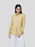 Formal Shirt With Yoke Detail (Beige)