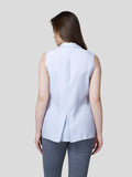 Pleated Frill Collar A Line Shirt - Zest Mélange 