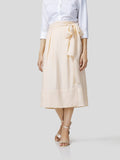 Box Pleated Warp-A-Round Skirt - Zest Mélange 