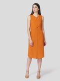 Overlapped Front Dress - Zest Mélange 