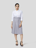 Skirt With Gathered Waistband Detail - Zest Mélange 