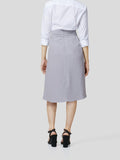 Skirt With Gathered Waistband Detail - Zest Mélange 